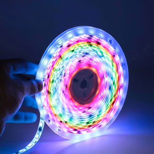 แถบไฟแอลอีดีอัจฉริยะสำหรับทีวี Dc5V Ws2813 12โวลต์แบบงอได้หลายสีติดได้ - Product Image 1