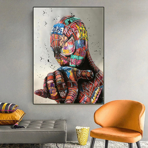 Affiches d'art mural Graffiti <span class=keywords><strong>Street</strong></span> Art Anime, Peintures Pop Movie, Impressions sur toile, Tableaux décoratifs pour salon - Product Image 1