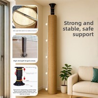 Arbre à chat et structure d'escalade de luxe, moderne, grand et classique, pour chats de grande taille, avec poteau à gratter épais en jute et bois massif