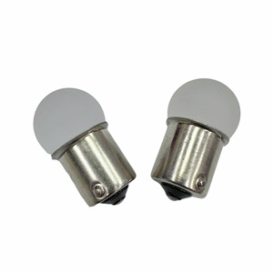 ไฟ LED รถยนต์, ไฟเลี้ยวและไฟเบรก, 1156 BA15S 1157BAY15D, ไฟรถยนต์ทรงกลมสีขาว - Product Image 1