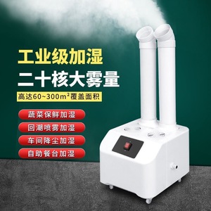 Industrial <b>Humidifier</b> 20 Nuclei High Mist Output 60-300m Coverage For Vegetable Preservation Workshop Dust Reduction - Product Image 1