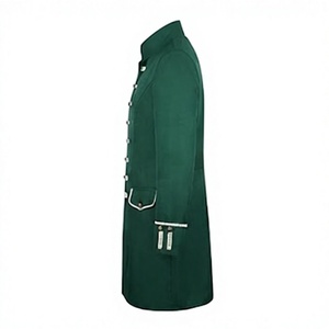 Manteau d'Hussard Vert Uni Vintage Brodé à la Main Personnalisable avec Logo pour Hommes - Product Image 5