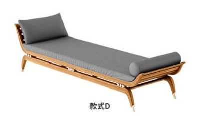 Lettino in teak modello D