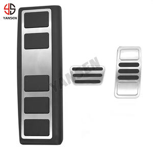 Pedal de freno de coche, acelerador, reposapiés de Gas, cubierta de almohadilla para Ford New <span class=keywords><strong>Fiesta</strong></span> MK7 2008 2009 2010 2011 2012 2013, accesorios - Product Image 1