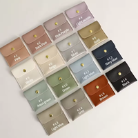 8*8cm rose PU cuir bijoux pochette sac à la main anneau Bracelet collier emballage sac bijoux cuir pochette sac avec Logo