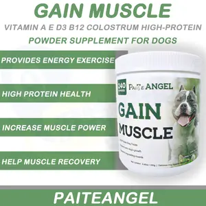 Supplément de protéines musculaires pour chiens, personnalisation, soutien du système immunitaire, Gain de poids, en poudre, complément alimentaire pour les muscles des chiens
