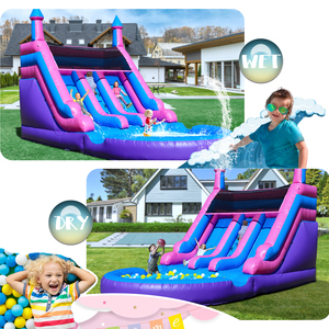 <span class=keywords><strong>Toboganes</strong></span> <span class=keywords><strong>de</strong></span> Agua Inflables Comerciales Populares <span class=keywords><strong>de</strong></span> Doble Carril con Soplador, <span class=keywords><strong>Toboganes</strong></span> <span class=keywords><strong>de</strong></span> Agua Inflables con Piscina Grande para Niños y Adultos - Product Image 4