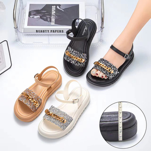 Nuevas <span class=keywords><strong>Sandalias</strong></span> planas de verano <span class=keywords><strong>para</strong></span> mujer, <span class=keywords><strong>sandalias</strong></span> brillantes <span class=keywords><strong>para</strong></span> mujer y mujer, zapatos de mujer joven 2024, <span class=keywords><strong>sandalias</strong></span> de verano - Product Image 5