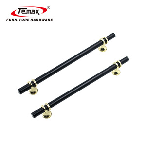 Temax SS8918 Poignées de porte multicolores Poignée en acier inoxydable avec pieds dorés Poignées et boutons d'armoire Quincaillerie de garde-robe - Product Image 1