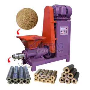 Compacte Suikerriet Bagasse Biomassa Briket Maken Machine Bois Briket Presse Extruder Machine Gemaakt In India