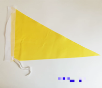 Drapeau triangulaire en polyester, drapeau triangulaire personnalisé imprimé