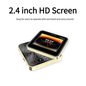 Mini Teléfono Celular Giratorio y Bonito de 2.4 Pulgadas con Botón Deslizante, Doble SIM, Dos Linternas, Voz Mágica, Lista Negra, Cuadrado y Pequeño - Product Image 4