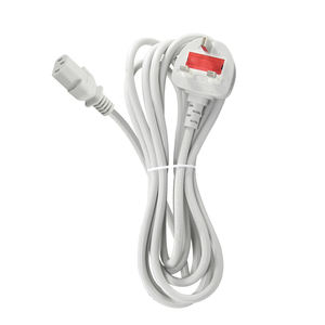 Câble d'alimentation CA pour ordinateur de bureau, connecteur IEC60320 C13, <span class=keywords><strong>16A</strong></span> 250V, 3 broches, conducteur en cuivre, gaine en PVC, prise approuvée BSI, Royaume-Uni - Product Image 5