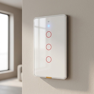 Interruptor de Luz Inteligente ZigBee Smart Life, Panel Táctil de Pared, Control por Voz con <span class=keywords><strong>Alexa</strong></span> y Google Home, 10A 120-250V - Product Image 1