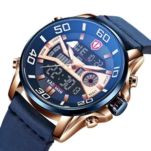 New KADEMAN 6171 Top Brand Luxury Men Watches Waterproof LED Display Sport Quartz Watch Chronograph Wristwatch Relogio