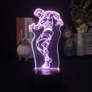 Lámpara LED de Baki el Luchador, Decoración para Dormitorio Infantil, Modelo Masculino Musculoso, Regalo de Cumpleaños con Control Remoto, Lámpara Acrílica 3D - Product Image 3