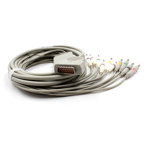 Compatible con el cable ECG GE Marquette con conector tipo banana, cable ECG de 10 derivaciones - Product Image 2