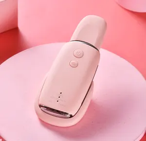 트렌드 제품 2022 새로운 핑크 아쿠아 필링 물 증거 얼굴 청소 미용 제품 초음파 깊은 클렌징 피부 스크러버