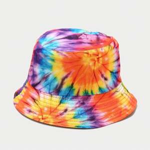 Chapeau Bob Réversible Unisexe Tie-Dye Tendance Nouvelle Collection – Chapeau de Soleil Coloré à Double Face pour Hommes et Femmes, Idéal pour la Pêche et les Tenues Décontractées - Product Image 1