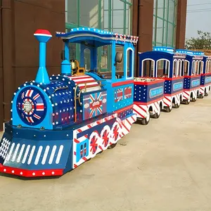 Earn money amusement park rides kiddie ride train kiddie games trackless train for sale