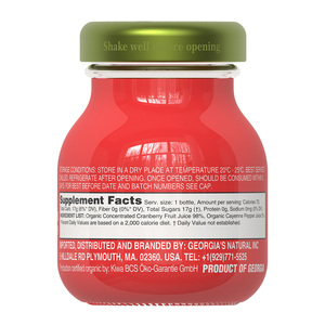 Bebida de Arándanos 100% Orgánica, Jugos de Arándanos Naturales y Orgánicos Funcionales en Botellas de 70g - Product Image 2