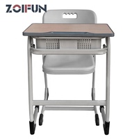 Ensemble Pupitre et Chaise d'Étudiant, Mobilier Scolaire en Bois Durable et Économique – Pupitre et Chaise Scolaire Individuels Modernes pour Salle de Classe