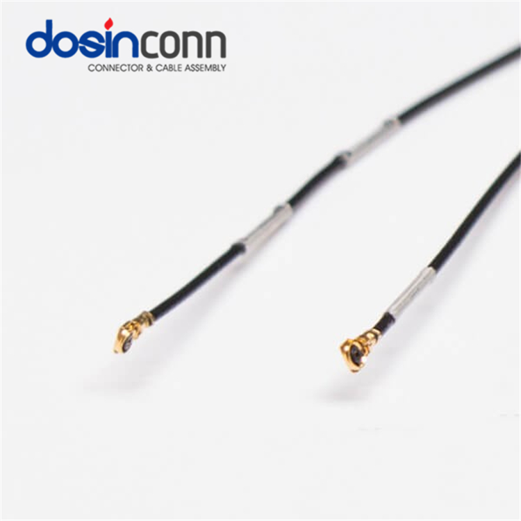 Кабель IPEX в сборе мама-мама с 1,13 черным RF кабелем