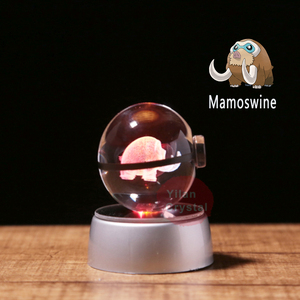 K9 Gameboy K9 <span class=keywords><strong>Go</strong></span> Crystal Poke Ball Glass Pokeball Cadeau avec base LED Meilleurs cadeaux pour enfants - Product Image 4