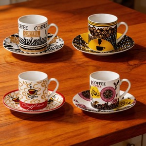 Tazas y Platillos de Café de Cerámica Ecológicos, Tazas y Platillos de Té para Regalos Empresariales - Product Image 2