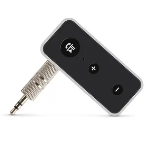 HG BT510 Penerima Bluetooth Mobil dengan Mikrofon Tanam, Penerima Bluetooth 5.0 AUX Nirkabel dengan EDR