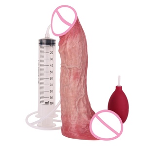 Dildo Realista de Doble Capa con Función de Eyaculación, Masajeador de Pene, Vagina y Ano, Tapón Anal, Juguetes Sexuales para el Placer de Hombres y Mujeres - Product Image 4