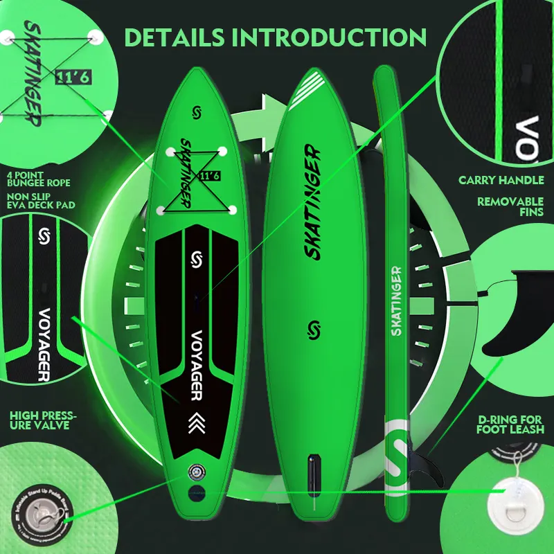 Skatinger 10.6 stand up paddleboard sup boards inflatable paddle with factory price planche de surf surf board