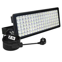 Reflector LED de 100W para Exteriores, Amplio Rango de Voltaje 85-305V, Enchufe e Interruptor, Luz Blanca Fría, IP67 Impermeable, para Generador Industrial