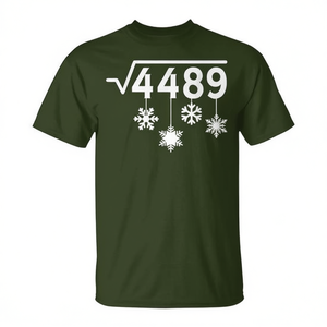 Camiseta Meme Math Teacher Christmas Snowflakes Square Root 4489 - Product Image 2