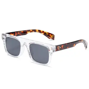Luxury rectangular sunglasses retro classic advanced sunglasses square men's sunglasses wholesale customization