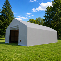 Tente de stockage industrielle temporaire robuste en acier moderne, grande auvent extérieur 30x60, imperméable en PVC