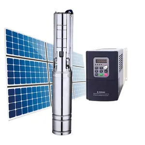 2 hp 태양열 워터 펌프 하이브리드 태양 전지 물 농업 220v ac dc 잠수정 태양 전원 워터 펌프