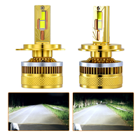 Phare LED universel pour voiture, puce 3570, antibrouillard, étanche, avec ventilateur de refroidissement, 9005 H4, systèmes d'éclairage automobile, 12V 125W 15000LM 6000K