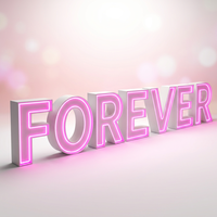 Fournitures de fête : Chiffres lumineux géants LED RGB Néon, lettres lumineuses géantes 3ft 4ft pour proposition de mariage