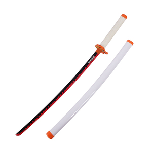 Arma di alta qualità 104cm demone Slayer <span class=keywords><strong>Anime</strong></span> spade Rengoku Kyoujurou Cosplay coltello oggetti di scena per Kidults giochi di ruolo - Product Image 1