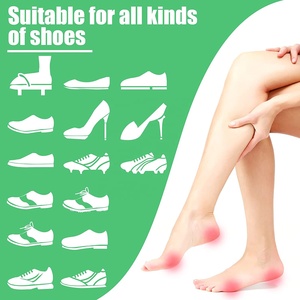 Almohadillas de fieltro suave para los pies para hombre y mujer, paquete de 60 almohadillas adhesivas de forma ovalada para aliviar el <span class=keywords><strong>dolor</strong></span> de los pies - Product Image 5