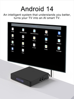 Boîtier TV 4K Factory 2026 CZ2100 S905X5M 4 Go 64 Go Android 14 Double Wi-Fi 6 1000M, compatible PoE RTC, Décodeur intelligent STB, Clé TV