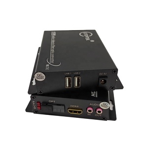 Kit convertidor de fibra KVM Full HD de 1080p para receptor de transmisor de fibra óptica HD MI con soporte de red IP USB de <span class=keywords><strong>video</strong></span> y audio - Product Image 1