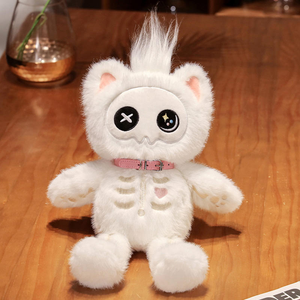 Alta calidad estilo gótico Rock serie oscura gato peluche juguete al por mayor peluche súper suave Animal Crossing Halloween - Product Image 2