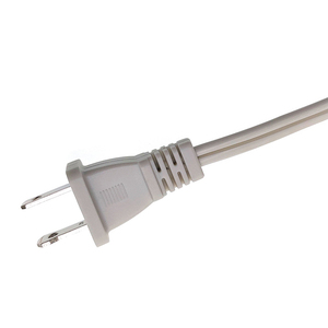 화이트 미국 두 플러그 연장 케이블 SPT-2 이중 병렬 2 * 18AWG 미국 여성 소켓 전원 코드 사용자 정의 - Product Image 2