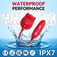 Vibratore Telescopico a Rosa con 10 Frequenze, 500mAh, Stimolatore Clitorideo e del Punto G, Giocattolo per Adulti, Massaggiatore per Donne, CE RoHS