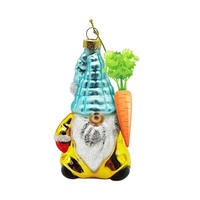 Décorations de Noël suspendues en verre personnalisées 2026, figurine transparente en verre du Père Noël, cadeau de Noël