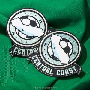 Factory Design <strong>Custom</strong> Tatami Fabric Logo Soft High Density <strong>Screen</strong> <strong>Printing</strong> Silicone Heat Transfer <strong>Patches</strong> for Jersey - Product Image 1