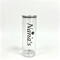 Boîtes en plastique PET jetables de 330 ml avec logo personnalisé, avec bouchon en plastique, couvercle en aluminium à ouverture facile, conçues pour les boissons énergisantes et les sodas