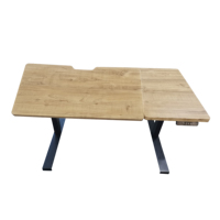 Bureau debout électrique moderne à double moteur, réglable en hauteur, avec cadre extensible semi-inclinable pour dessin et travail assis-debout